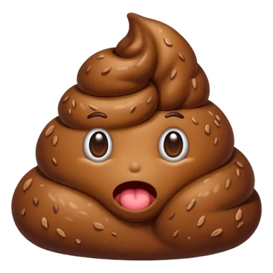 Fart to poop sticker