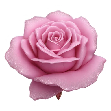Pink crystallized rose  sticker