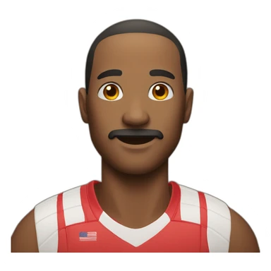 Man who play volley ball sticker