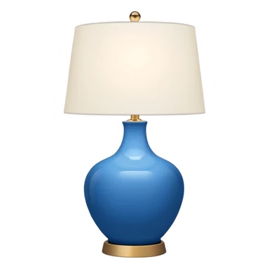 blue table lamp  sticker