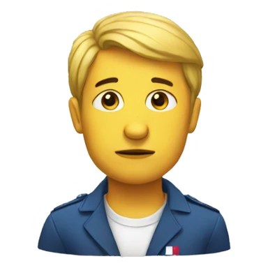 Pensive french sticker