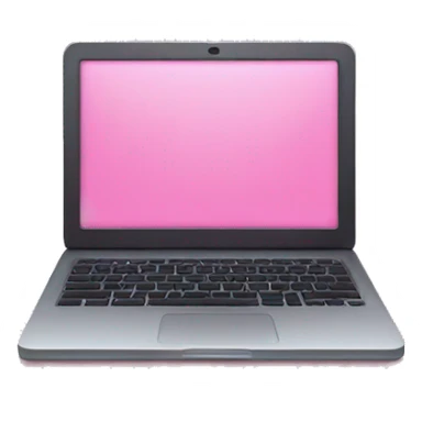 Pink laptop closed  sticker