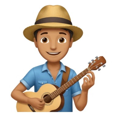 Street Music Performer man  sticker