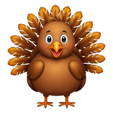 Thanksgiving silly turkey sticker