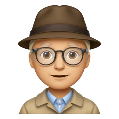 gözlük ve şapka takan hamsi sticker