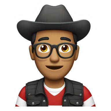 The where’s Waldo character if he was Mexican sticker