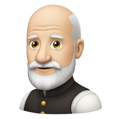Friedrich Burgmüller componist only half bald and beard sticker