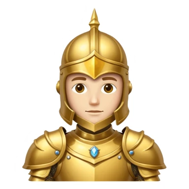 gold knight sticker