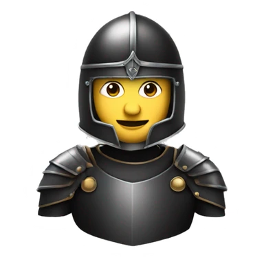 A stylish male in a knight black helmet with a face and body sticker
