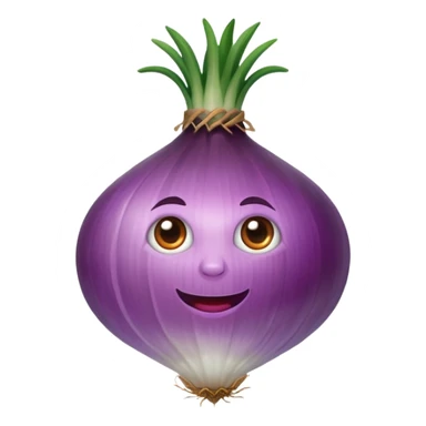 little less dried purple onion single sphere sticker