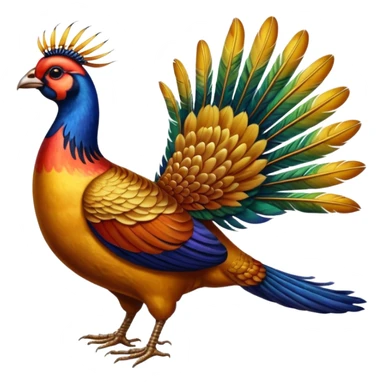 golden pheasant sticker