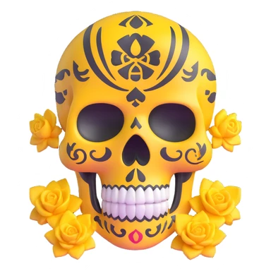 WuTang sugar skull with wu-tang symbol sticker
