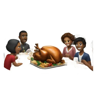 Christmas dinner sticker