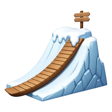 snow slope kicker sticker