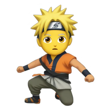 Naruto balling sticker