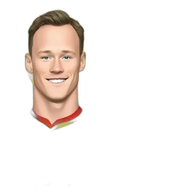 Jonathan Toews inside a rainbow heart sticker
