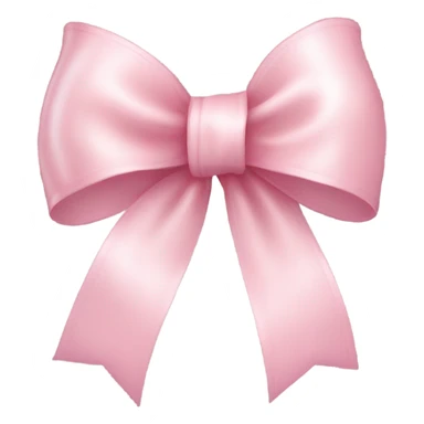 light pink ribbon bow sticker