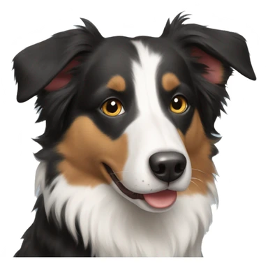A border collie mixed with Australian shepherd  sticker