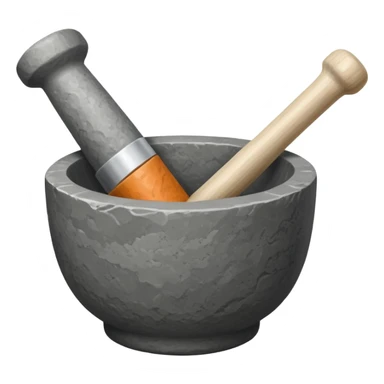 stone mortar and pestle sticker