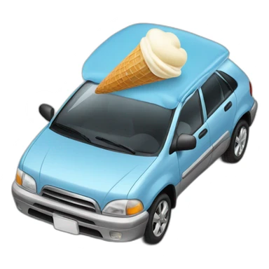 car hates vanilla ice cream sticker