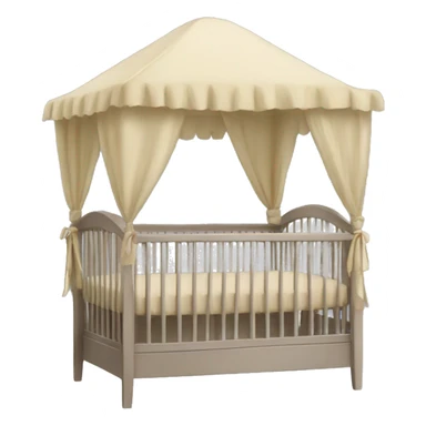 Crib canopy sticker