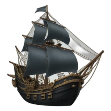 Black Pearl Ship sticker