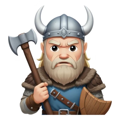 sad Viking with an ax in his hands
realistic sticker