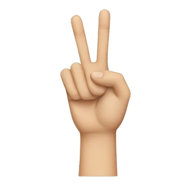 Hand sign  sticker
