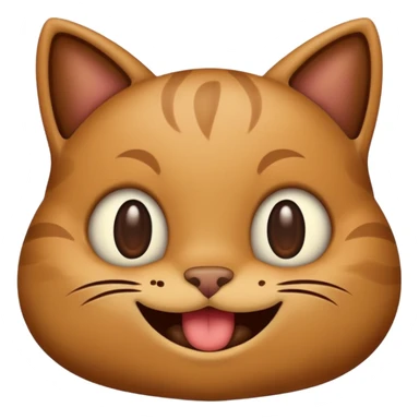 A cat emoji with poop on it smiling sticker
