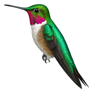 Bracket tail hummingbird sticker