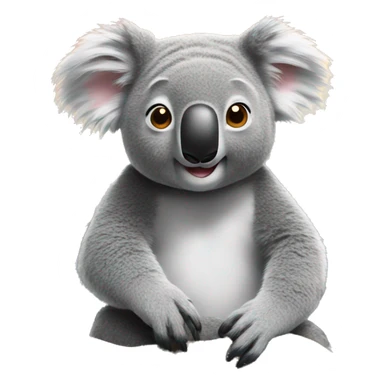 koala look at the mountain  sticker