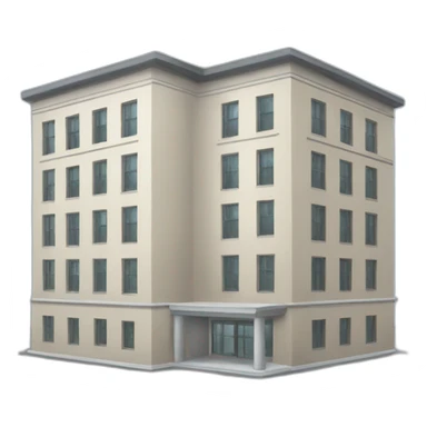 a building with desks and staff sticker