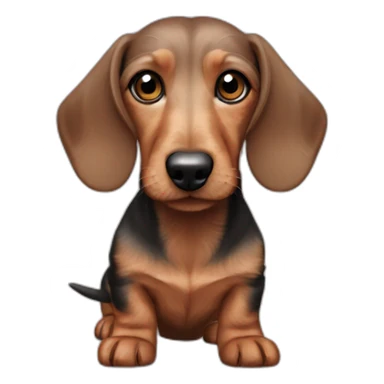 Wirehair dachshund sticker
