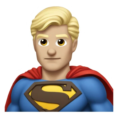 Blond evil superman sticker