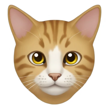 cat drawn in Microsoft paint sticker