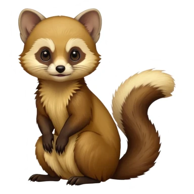 Two-bladed marten, tree marten sticker