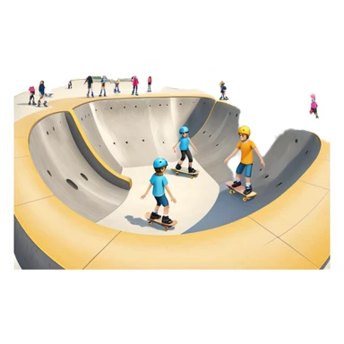 skate park for roller bladers sticker