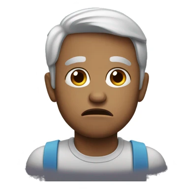 concerned emoji sticker