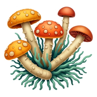 bacteria and fungi sticker