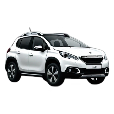Peugeot 2008 White sport sticker