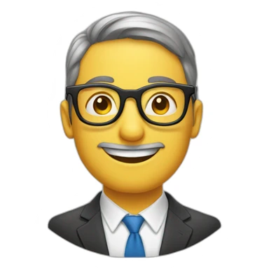 Lunettes, avec une plus grande que l’autre sticker