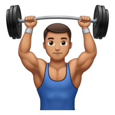 A man lift heavyweight in gym sticker