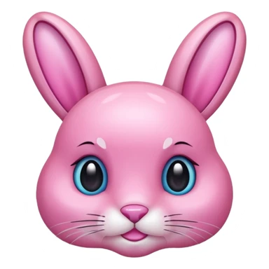  crystallized bunny pink sticker
