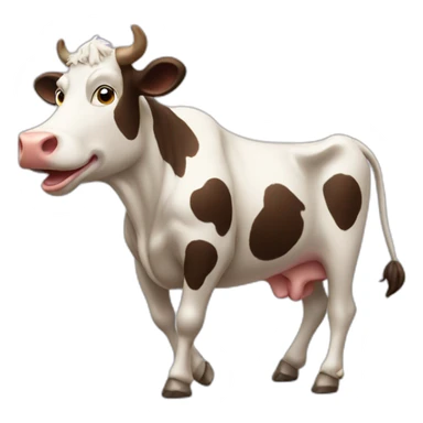 DANCING COW sticker