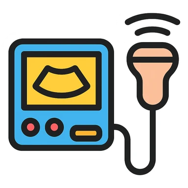 simple ultrasound icon sticker