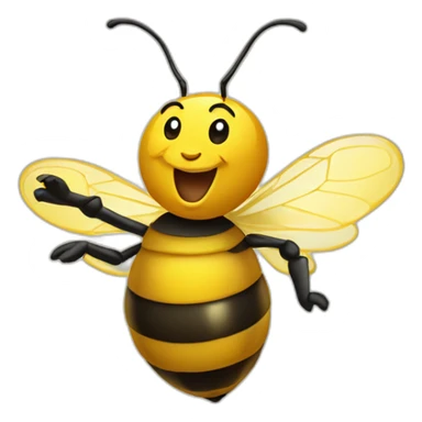 Working honey bee dances sticker