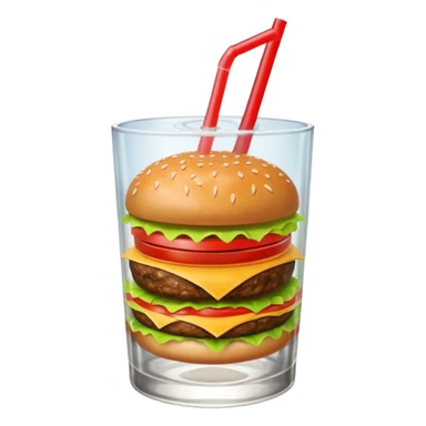 burger and drink sticker