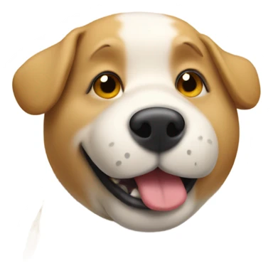 Chubby dog drinking a beer sticker