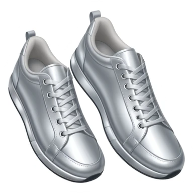 zapatillas plateadas sticker