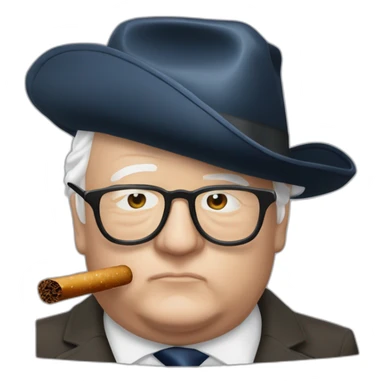 Jean marie le pen fume cigare sticker